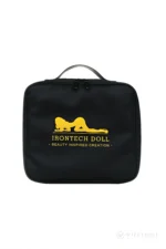 Black zippered storage case supplied with the silicone doll care kit.