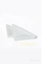 Two folded cleaning cloths supplied for wiping and drying a silicone doll surface.