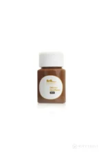 A bottle of black silicone repair adhesive for matching compatible black-tone doll material.