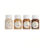 Set of four silicone repair adhesives in black, dark-tanned, natural, and tanned tones.