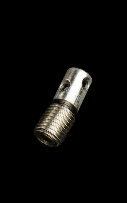 A product view of the sway-pivot adaptor designed for compatible silicone doll support systems.