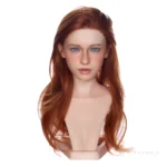 ROS MAX head model R12 in the natural finish, shown as a straight-hair portrait.