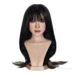 ROS MAX head model R13 in the natural finish, shown as a straight-hair portrait.