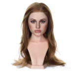 ROS MAX head model R17 in the silky cream finish, shown as a wavy-hair portrait.