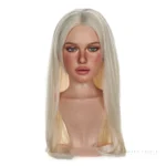 ROS MAX head model R4 in the silky cream finish, shown as a wavy-hair portrait.