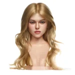 ROS MAX head model R5 in the natural finish, shown as a wavy-hair portrait.