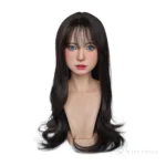 ROS MAX head model S10 in the natural finish paired with hair style H192, shown as a wavy-hair portrait.