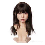 ROS MAX head model S20 in the natural finish paired with hair style H101, shown as a wavy-hair portrait.